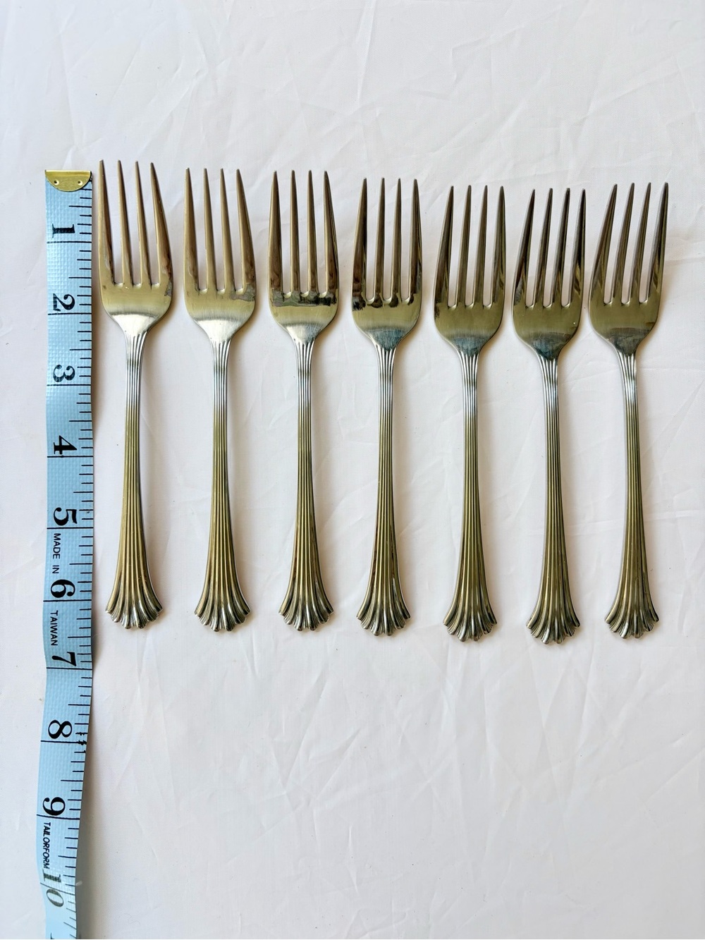 7 Vintage Wallace Discontinued Tiara Salad Forks